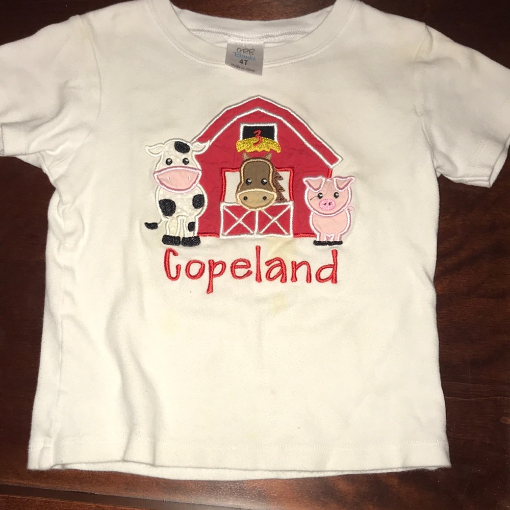 Farm toddler boy shirt